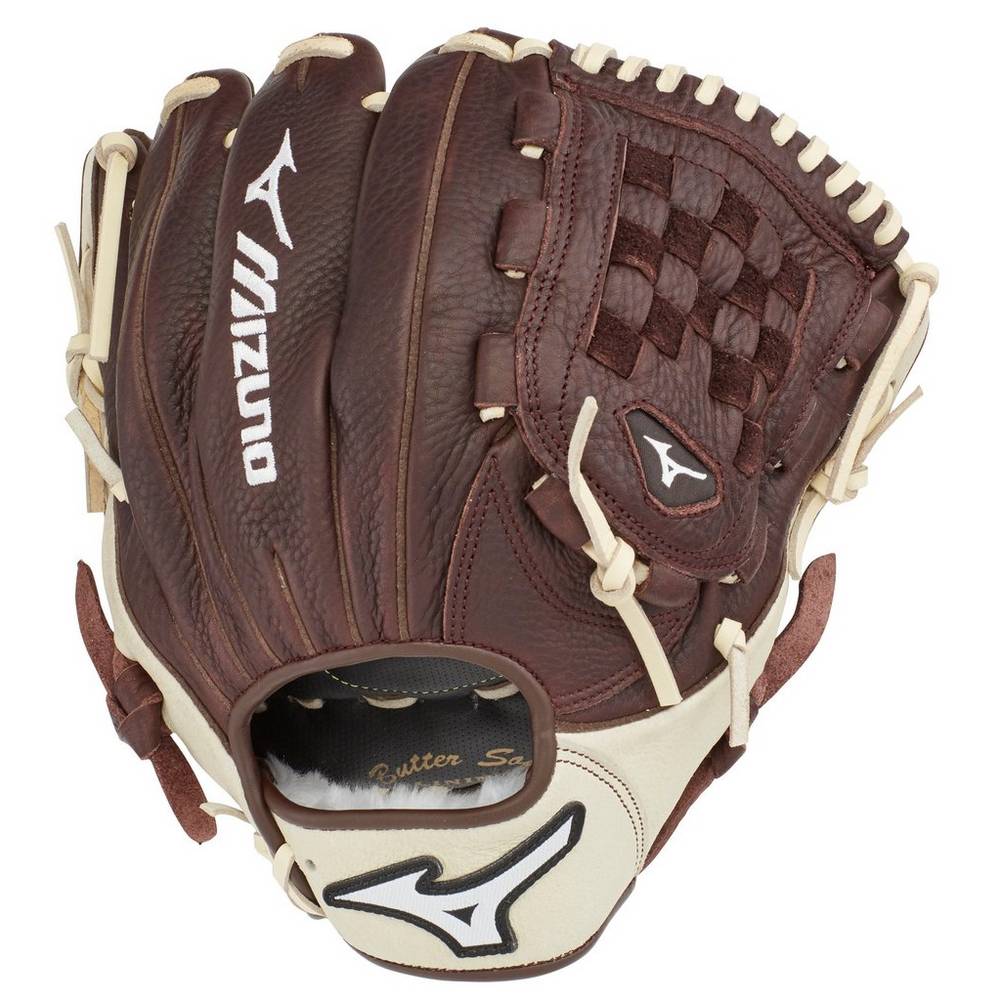 Mizuno Men's Franchise Series Baseball Infield Glove 11" Coffee/Silver (312625-YJR)